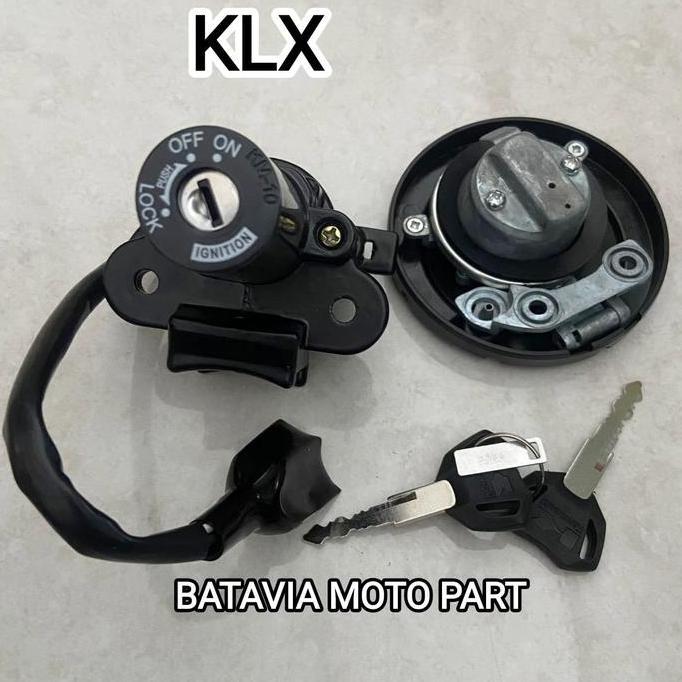 DY130 - KUNCI KONTAK ASSY SET TUTUP TANGKI KAWASAKI KLX BF 150 KUNCI MOTOR ASSY KLX 150 DTRACKER 150