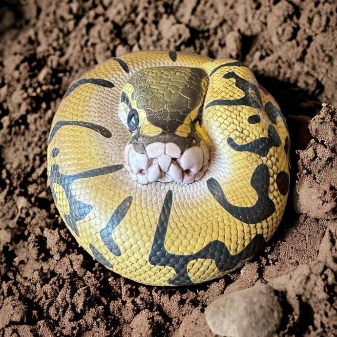 Ball Python ENCHI - Python Regius Resin Animal Heavenly Body