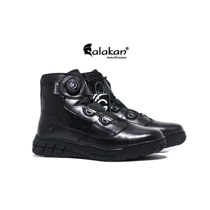 Sepatu PDL Tali Putar Midtrack 6 inch PDH Calakan - Outdoor Shoes F-16 Ankle Boots Polri Lantas Outd