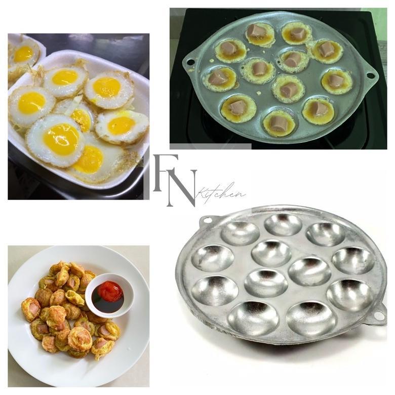 Bisa Cod Laklak Bali | Cetakan Kue Cubit | Cetakan Telur Puyuh Ceplok 12 Lubang | Cetakan Apem 4 Lub