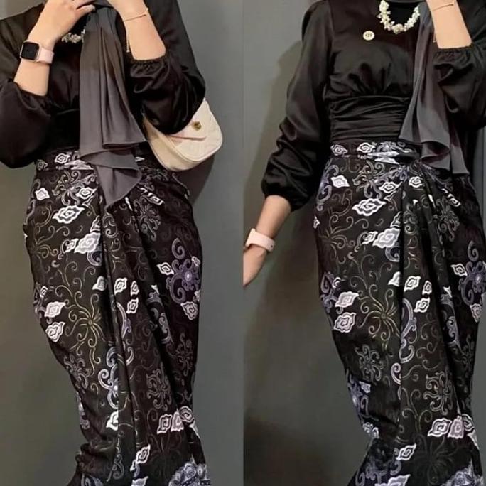 DS372 - { } rok lilit batik free ring bawahan kebaya Kain Panjang Tebal Satin