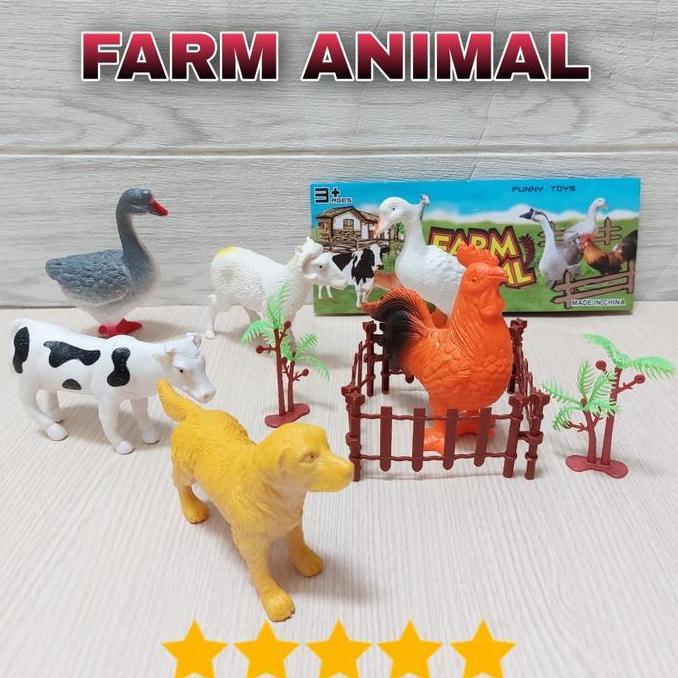 Mainan Miniatur Hewan Ternak Bahan Karet - FARM ANIMAL