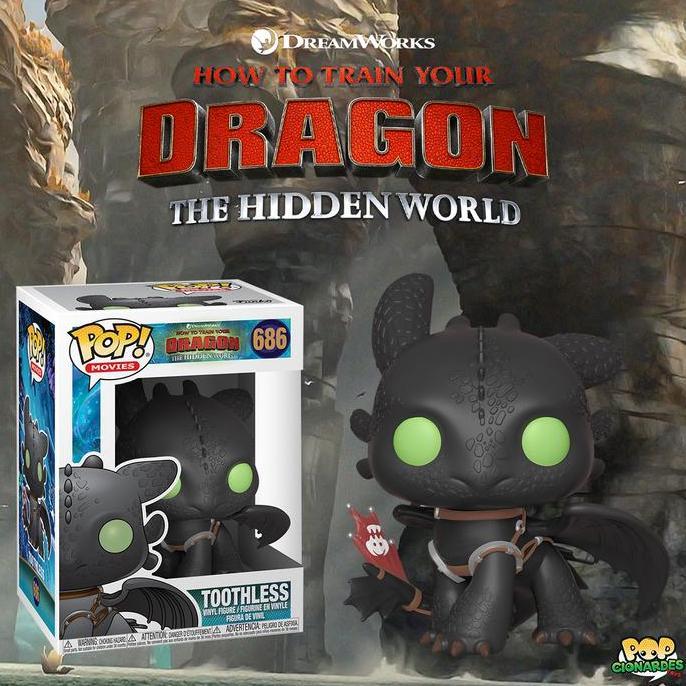 Funko POP How To Train Your Dragon 3 - Toothless - Night Fury #686