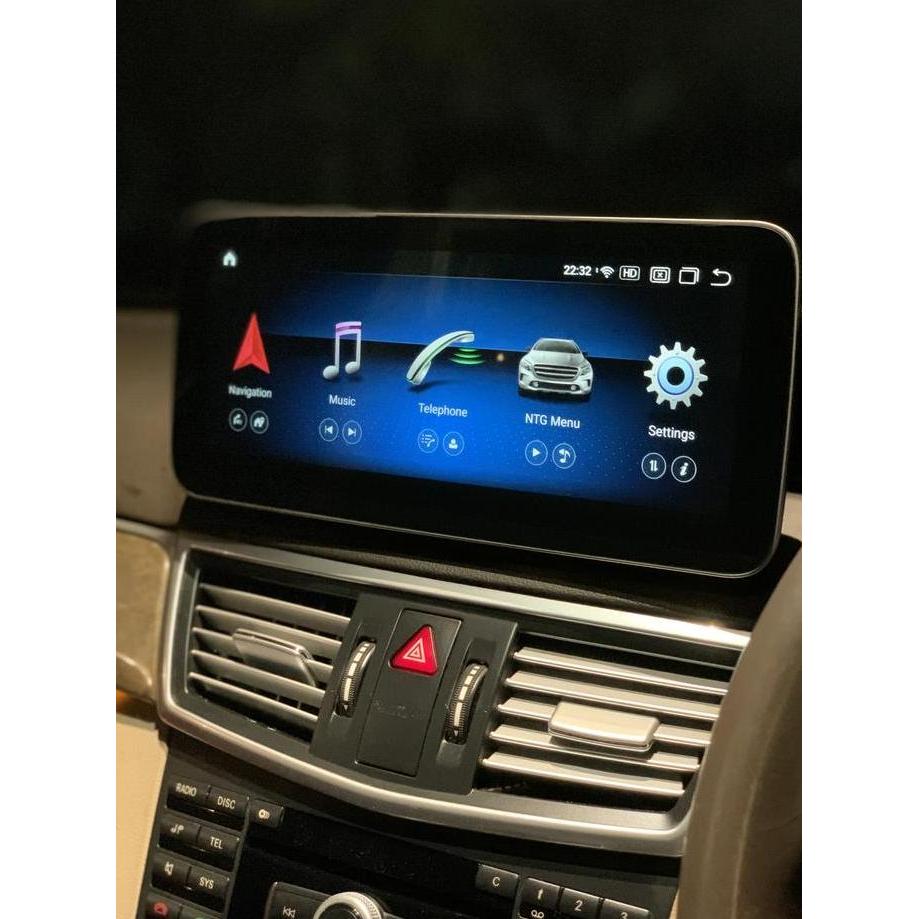 HEAD UNIT ANDROID 10 MERCEDES E CLASS W212 2009 - 2013 APPLE CARPLAY