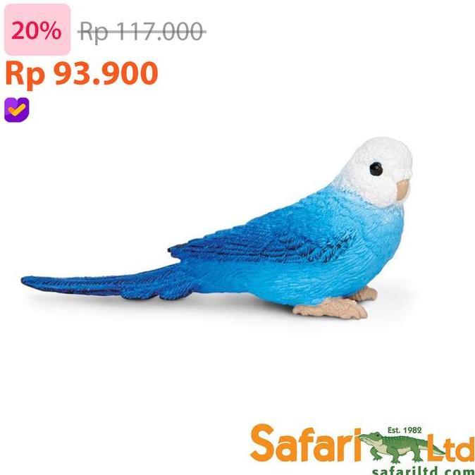 Safari Ltd 150629 - Budgie Blue - Animal Figure