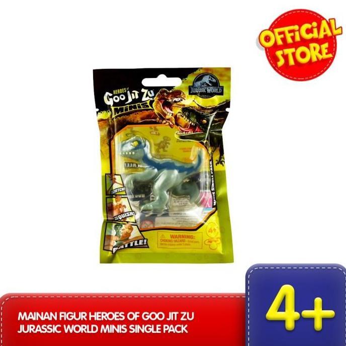 Mainan Figur Heroes of Goo Jit Zu Jurassic World Minis Single Pack