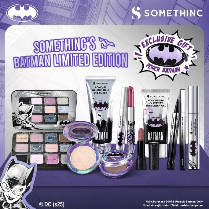 SOMETHINC Batman Series - Ceraplump Tinted Lip Balm, Low pH Gentle Jelly Cleanser, Tipsy Lashlift Ma