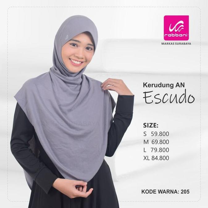 DISKON KERUDUNG INSTAN RABBANI ESCUDO ORIGINAL
