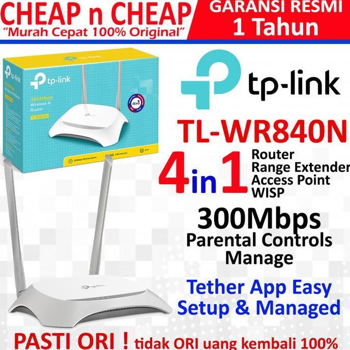 TP-Link WR840N Router, Wifi Extender & Access Point