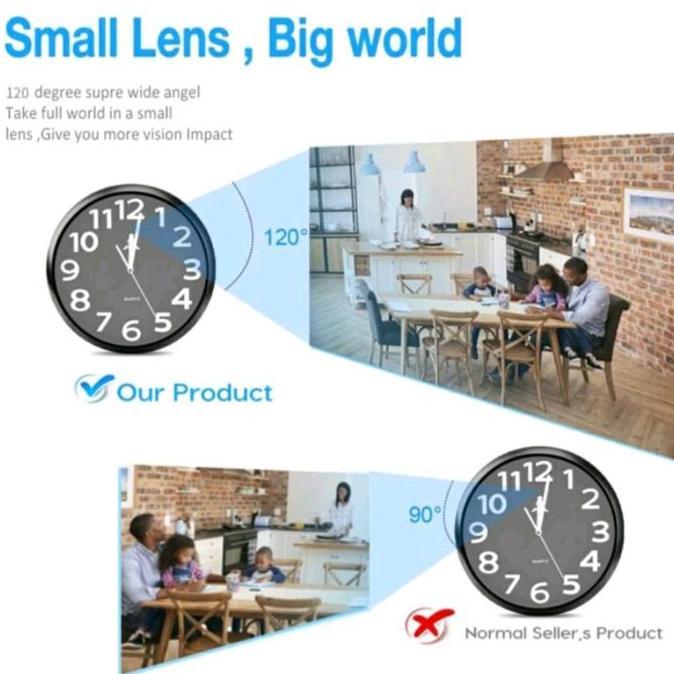 Jantikenaga - CCTV Wifi Jam Dinding Hidden Spy Cam IP Camera Keamanan