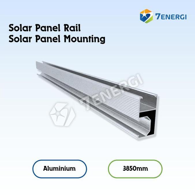 Aluminium PV Mounting Rail 3850mm Alloy 6005 / Solar Panel Rail - Solar Panel PV Mounting Rail / Sol