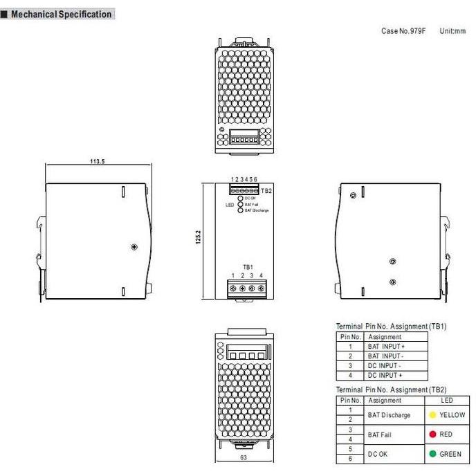 Miliki Ups Modul Tanpa Psu 24V Dc 40A Meanwell Dups40 (Barunya Dr-Ups40 )