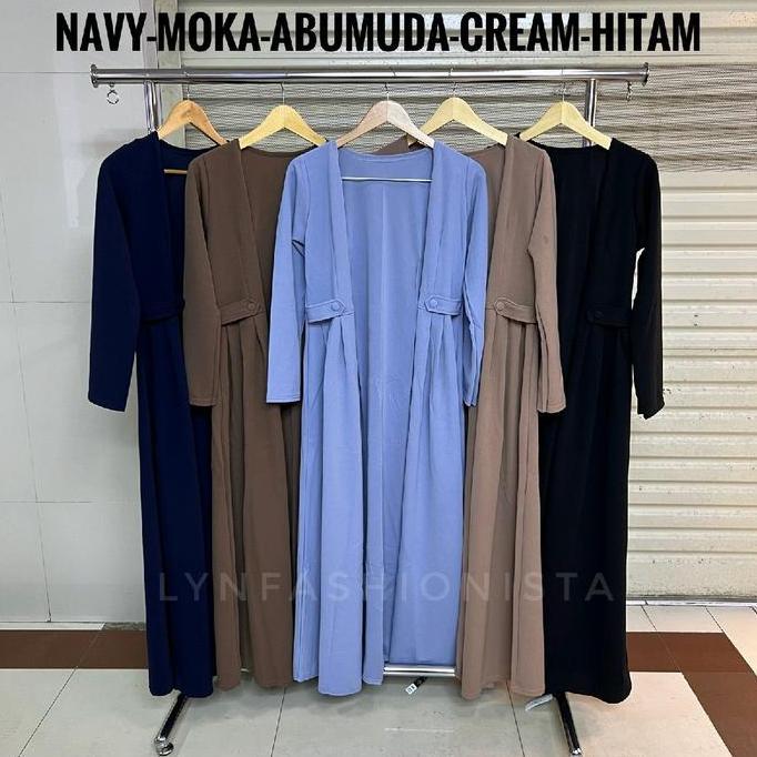 LONG CARDIGAN PANJANG OUTER WANITA MUSLIMAH JERUK TEBAL ADEM/VIKA Terlaris