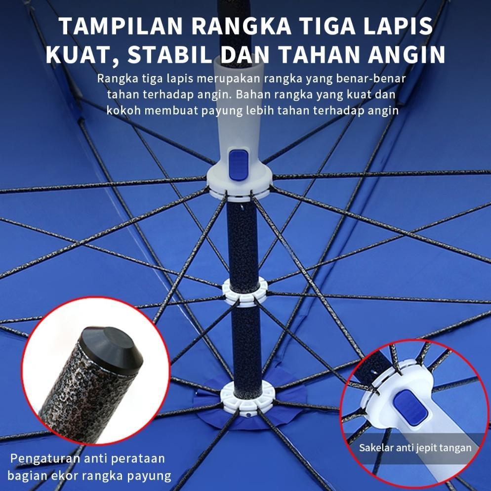 Rafaelobox - Ready Stock E.Home Payung Tenda 180Cm-280 Cm Payung Jualan Lapak Tenda Payung Pantai Ju