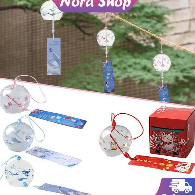 Lonceng Angin Kaca Wind Bells Hiasan Untuk Hadiah Lonceng Angin Kaca Gantung Angin