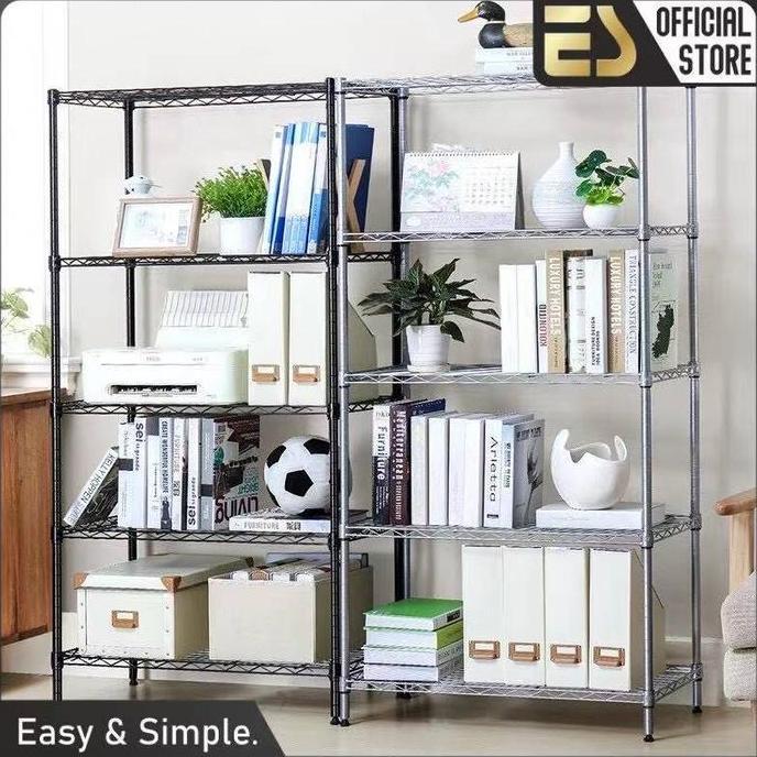 ES Rak Tingkat Serbaguna Rak 5 Susun Rak Penyimpanan Rak Susun Dapur