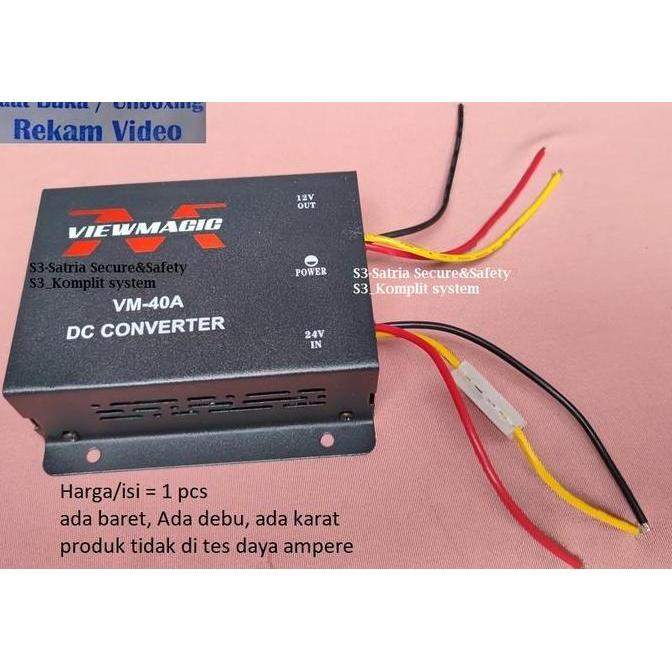 Miliki Stepdown 40A Dc 24V To 12V Car Power Converter Stepdown 24 V Ke 12V