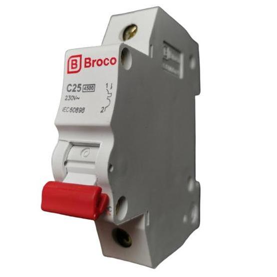 Miliki Original Mcb Breaker Broco Mcb 1P C 25A 25Amper C20 Sni Untuk Listrik