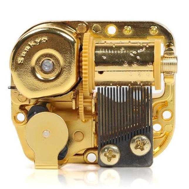Music Box Sankyo 18 Note Gold Mesin Kotak Musik Movement