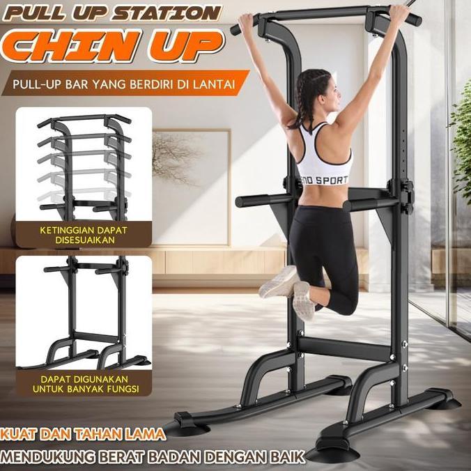 BG SPORT Multi-Function Pull Up / Dipping / Chin Up Hanging Bar / Alat Fitness Rumah / Pull Up Bar C
