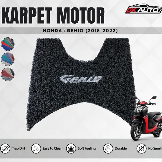 DF152 - DX Coil Karpet Mie Motor Honda GENIO (2018-2022) / Karpet Pijakan Kaki Motor Honda GENIO (20