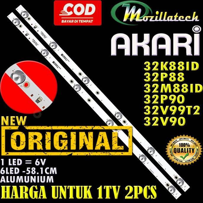 DF257 >> Akari Backlight TV Original 32K88ID 32P88 32M88ID 32P90 32V99T2 32V90 6V 6LED 58.1CM Alumin