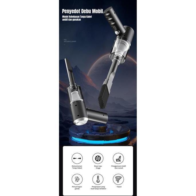 DI116 >> YC-118 Penyedot Debu Rumah 3-IN-1 Penghisap Debu Mobil Wireless Kasur Penyedot Debu Vakum P