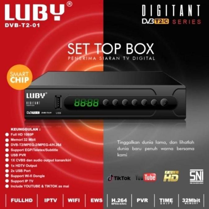 DV28 >> STB set top box Tv digital LUBY DVB3 T2 receiver