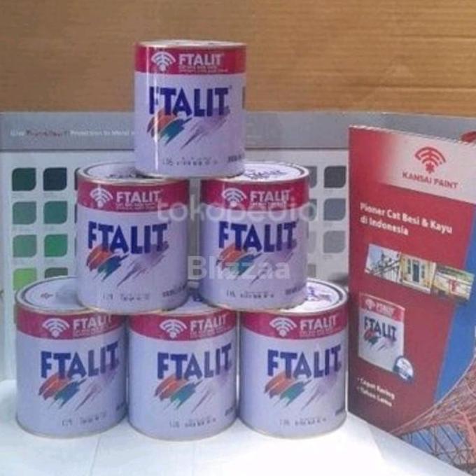 DB272 - Ftalit Azure Blue 096 Ftalit Bluebell 171 Cat Kayu Besi Biru 1kg