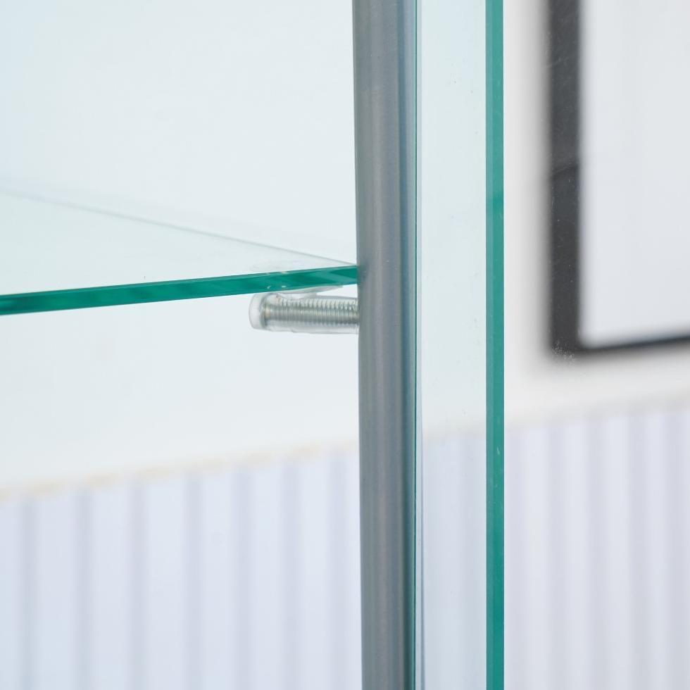 Informa Newvy Curio Lemari Pajang 8 Tingkat Dengan Kunci - Putih Display Cabinet Kabinet Koleksi Paj