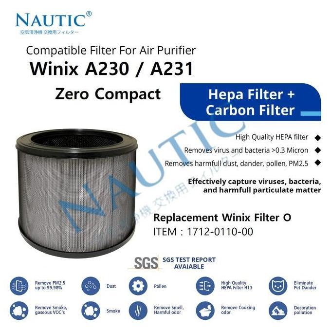 DB270 - Winix Zero Compact Filter Hepa Replacement Winix Filter O