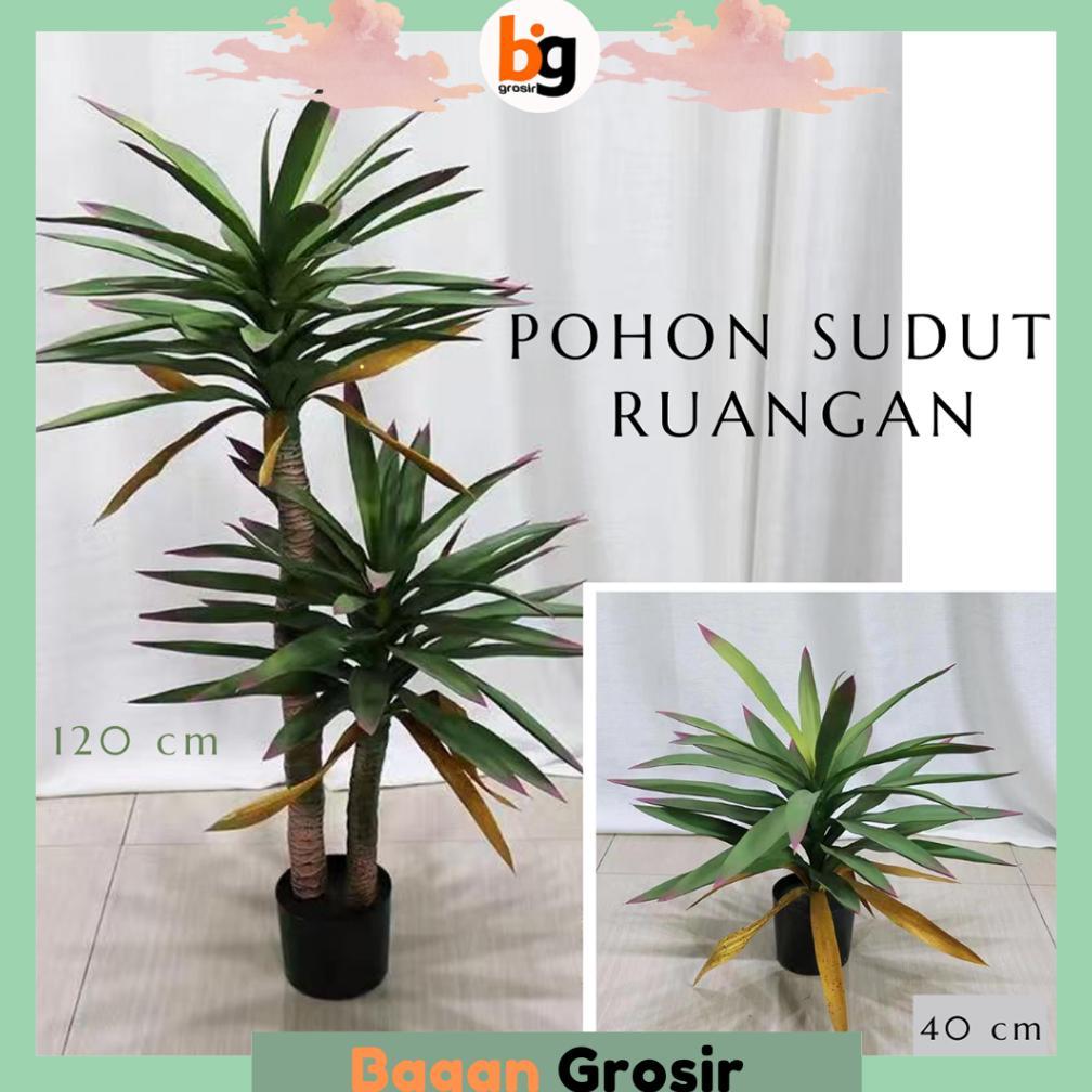 BG / COD / POHON  HIASAN RUANGAN / POHON HIAS PLASTIK BESAR SUDUT RUANGAN / POHON PALM PALSU HIAS TI