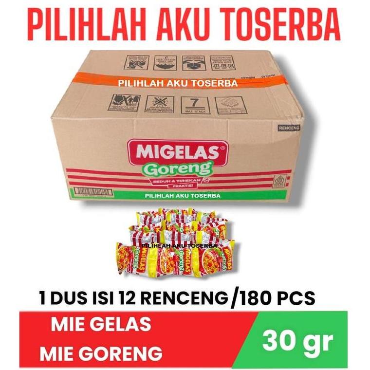 Mie Gelas Migelas Goreng @30 Gr - ( Harga 1 Dus )