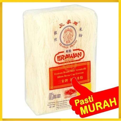 Bihun Erawan Brand Cap Gajah Rice Vermicelli Bihun Beras Biehun 500G