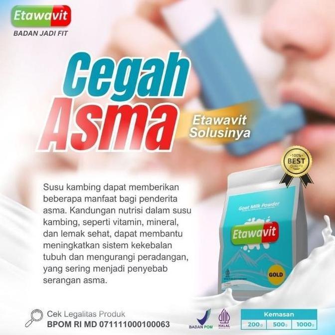 New- Susu kambing etawa bubuk 1 kg grade platinum susu kambing bubuk 1kg setara gomars