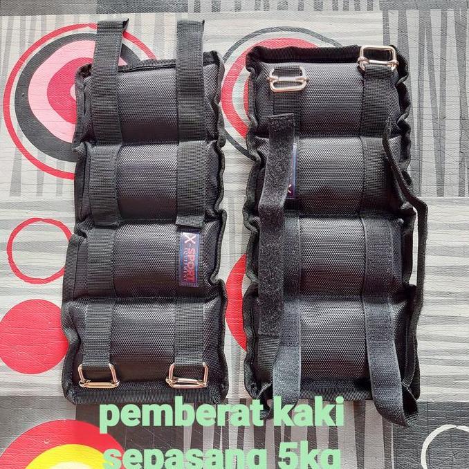 Pemberat kaki 5kg bendel kaki fitness Penguat otot kaki beban olahraga