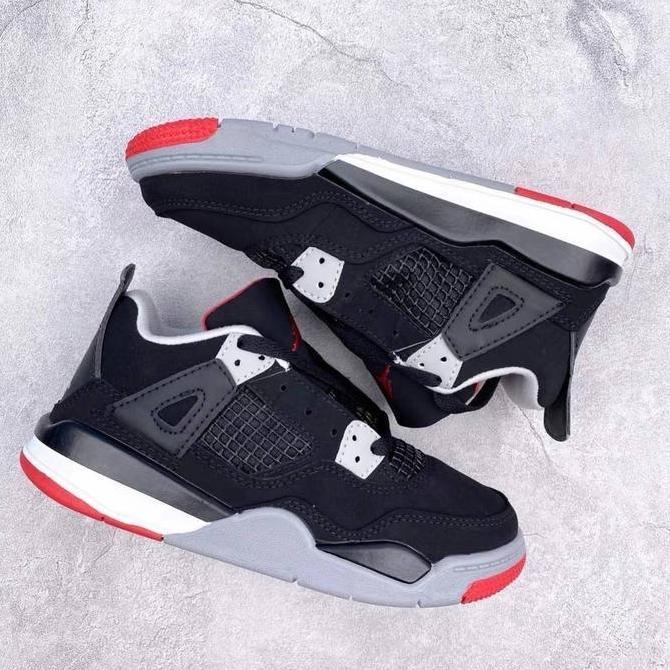 New- NIKE AIR JORDAN LETRO KIDS BLACK RED ORIGINAL