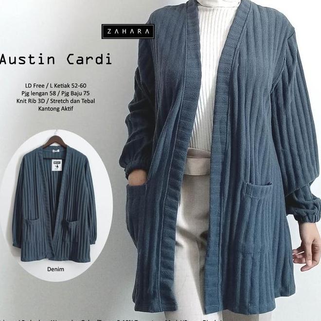 Jaket Cardigan Cardi Outwear Wanita Rodiah Cardy Mat Rajut Tebal Jumbo Austin Manila Outer Oversize 