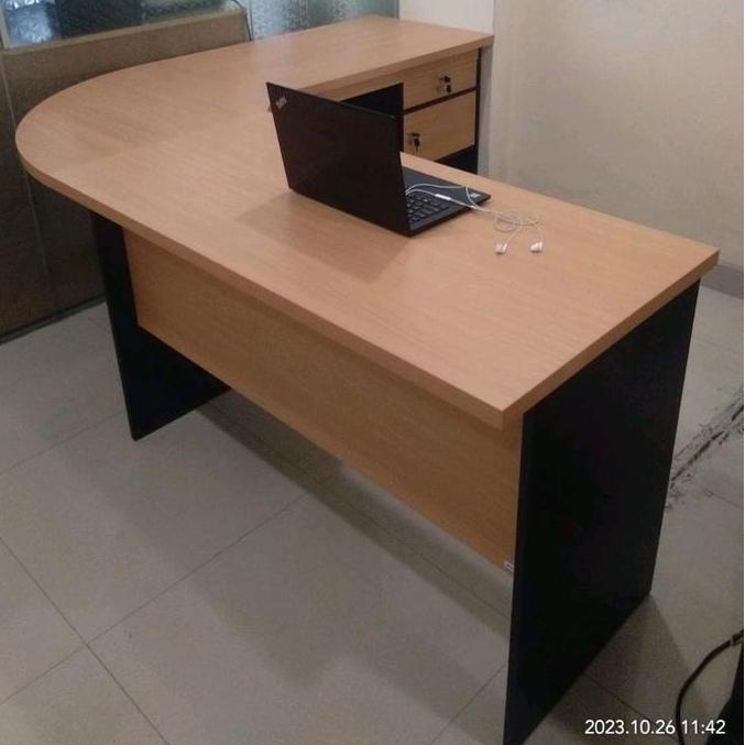 meja kantor L meja tulis powel series meja kerja modera meja manager