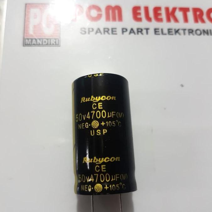 Baru Elco 4700uf 50v Rubycon pcmpu55 Ayo Order