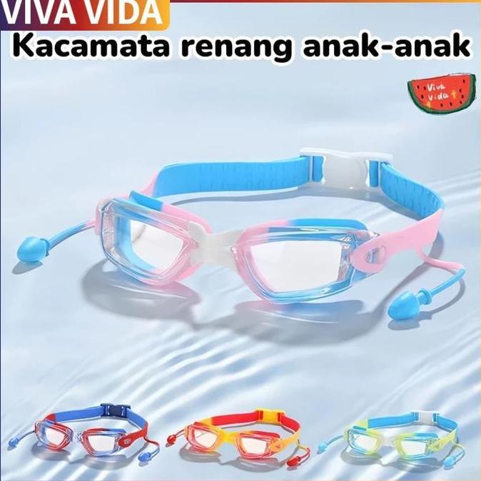 DB63 >> TERMURAH Kacamata Renang Dengan Karet Silikon Eartip/Kacamata Renang Anak/Kacamata Renang De