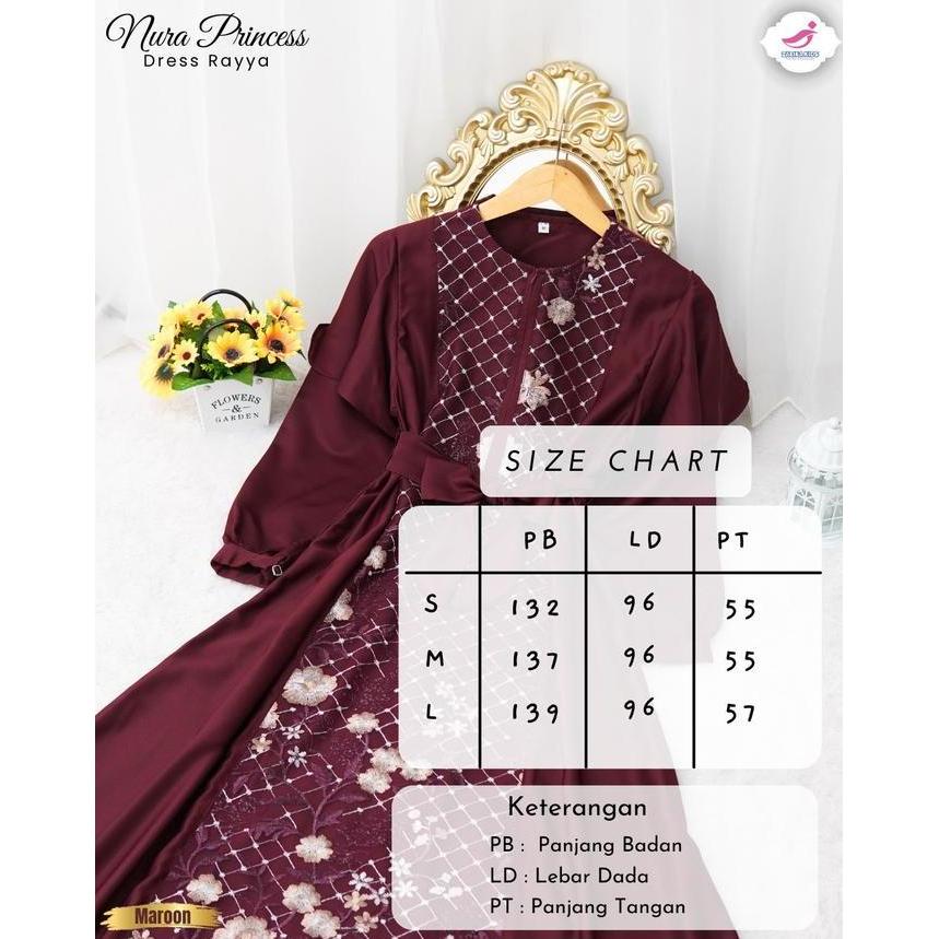 Zalira Kids - Gamis Couple Lebaran 2025 Nura | Gamis Couple Ibu dan Anak Perempuan  /  Dress couple 