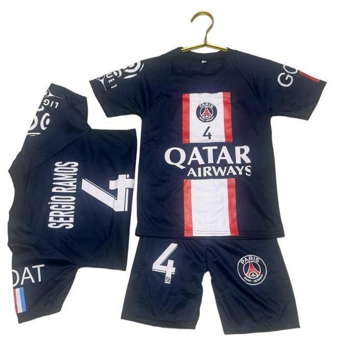 New- Setelan baju bola anak SERGIO RAMOS / Kaos bola anak 6bln - 14thn