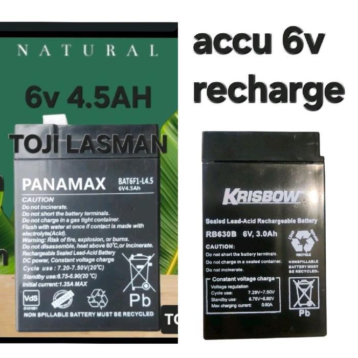 accu aki BATU BATTRE BATTERY baterai mobilan timbangan LAMPU KIPAS FAN  emergensi 6v4.5ah 6v4.6ah 6V