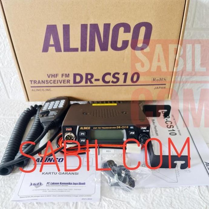 RADIO RIG ALINCO DR CS10 VHF ORI - RADIO RIG MOBIL ALINCO DR CS 10 VHF