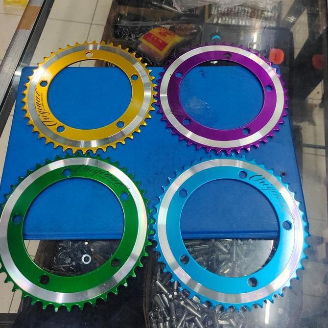 Promo Chainring LASCO 44T bcd 130 LASCO original singel speed folding fixie BMX COD