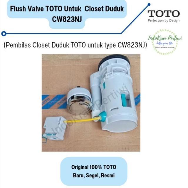Promo Flush Valve Closet Duduk TOTO CW823NJ/ Pembilas Closet/ Spare Part COD