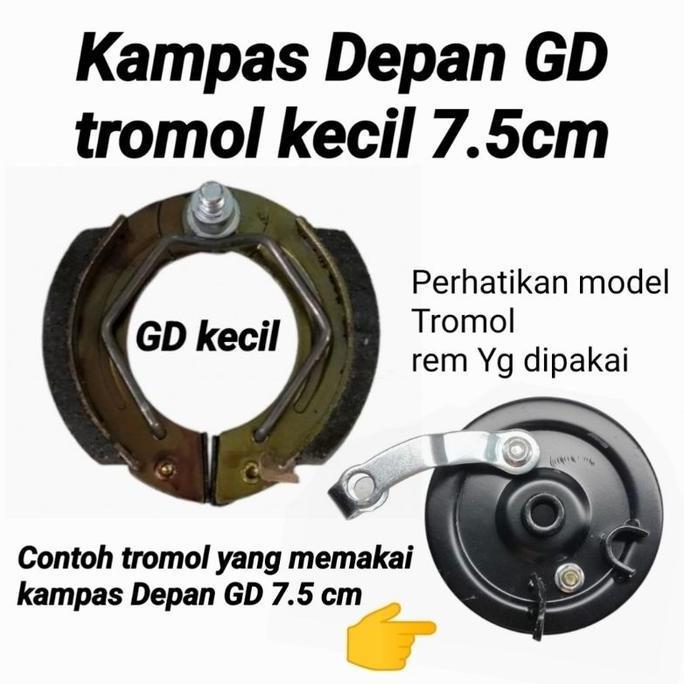Promo BRAKE PAD KAMPAS REM SEPEDA LISTRIK DEPAN&BELAKANG UNIVERSAL&BELAKANG GD Cakram Outdoor COD