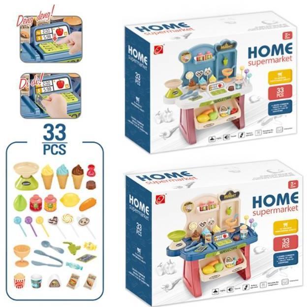 MAINAN ANAK MINI MARKET KASIR PLAY SET Mainan