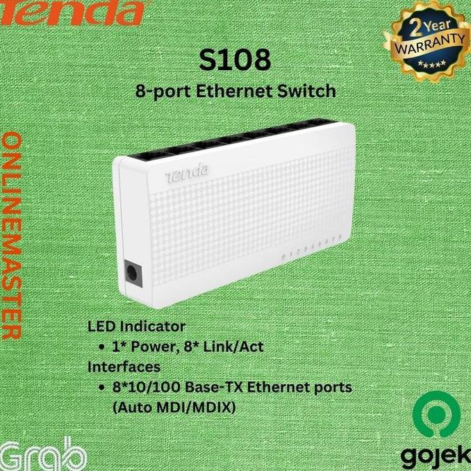 Tenda 8-port Ethernet Switch S108